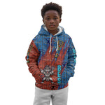 Bes Kid Hoodie Ancient Egyptian Hieroglyphs and Sacred Symbols Ancient Myth - African Pride