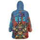 Bes Kid Wearable Blanket Hoodie Ancient Egyptian Hieroglyphs and Sacred Symbols Ancient Myth - African Pride