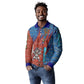 Bes Long Sleeve Polo Shirt Ancient Egyptian Hieroglyphs and Sacred Symbols Ancient Myth - African Pride