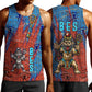 Bes Men Tank Top Ancient Egyptian Hieroglyphs and Sacred Symbols Ancient Myth - African Pride