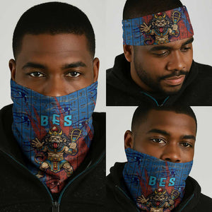 Bes Neck Gaiter Ancient Egyptian Hieroglyphs and Sacred Symbols Ancient Myth - African Pride