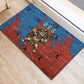 Bes Rubber Doormat Ancient Egyptian Hieroglyphs and Sacred Symbols Ancient Myth - African Pride