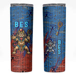 Bes Skinny Tumbler Ancient Egyptian Hieroglyphs and Sacred Symbols Ancient Myth - African Pride