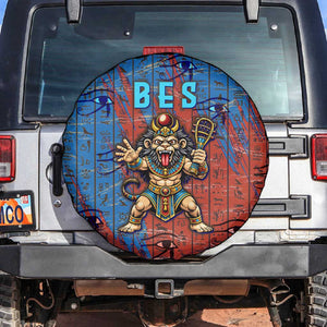 Bes Spare Tire Cover Ancient Egyptian Hieroglyphs and Sacred Symbols Ancient Myth - African Pride