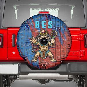 Bes Spare Tire Cover Ancient Egyptian Hieroglyphs and Sacred Symbols Ancient Myth - African Pride