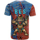 Bes T shirt Ancient Egyptian Hieroglyphs and Sacred Symbols Ancient Myth - African Pride