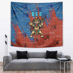 Bes Tapestry Ancient Egyptian Hieroglyphs and Sacred Symbols Ancient Myth - African Pride