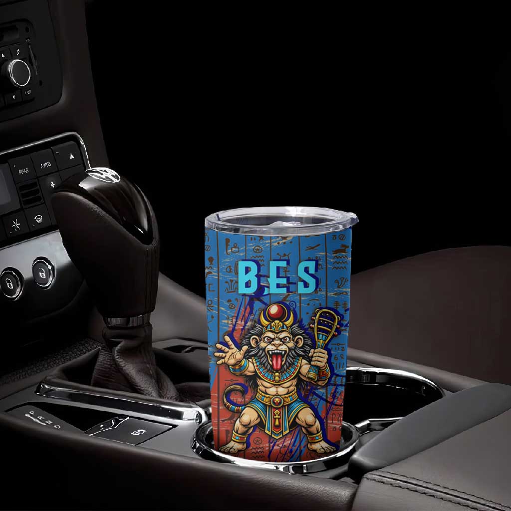 Bes Tumbler Cup Ancient Egyptian Hieroglyphs and Sacred Symbols Ancient Myth - African Pride