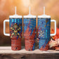 Bes Tumbler With Handle Ancient Egyptian Hieroglyphs and Sacred Symbols Ancient Myth - African Pride