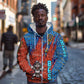 Bes Zip Hoodie Ancient Egyptian Hieroglyphs and Sacred Symbols Ancient Myth - African Pride