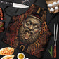 Bes Ancient Egyptian Apron with Leopard Print Ankh and Eye of Horus Egyptian Deity Tribute - African Pride