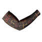 Bes Ancient Egyptian Arm Sleeves with Leopard Print Ankh and Eye of Horus Egyptian Deity Tribute - African Pride