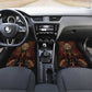 Bes Ancient Egyptian Car Mats with Leopard Print Ankh and Eye of Horus Egyptian Deity Tribute - African Pride