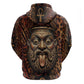 Bes Ancient Egyptian Hoodie with Leopard Print Ankh and Eye of Horus Egyptian Deity Tribute - African Pride