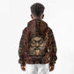 Bes Ancient Egyptian Kid Hoodie with Leopard Print Ankh and Eye of Horus Egyptian Deity Tribute - African Pride