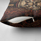 Bes Ancient Egyptian Pillow Cover with Leopard Print Ankh and Eye of Horus Egyptian Deity Tribute - African Pride