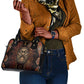 Bes Ancient Egyptian Shoulder Handbag with Leopard Print Ankh and Eye of Horus Egyptian Deity Tribute - African Pride