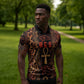 Bes Ancient Egyptian Zipper Polo Shirt with Leopard Print Ankh and Eye of Horus Egyptian Deity Tribute - African Pride