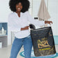 Geb Laundry Basket Ancient Egyptian Cracked Earth and Wheat Illustration Egyptian Earth God - African Pride