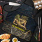 Geb Apron Ancient Egyptian Cracked Earth and Wheat Illustration Egyptian Earth God - African Pride