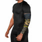 Geb Arm Sleeves Ancient Egyptian Cracked Earth and Wheat Illustration Egyptian Earth God - African Pride