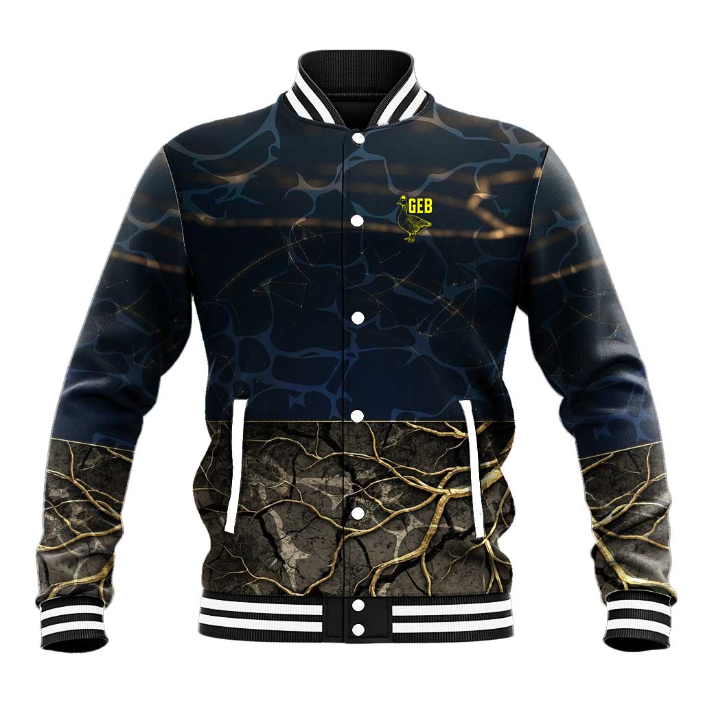 Geb Baseball Jacket Ancient Egyptian Cracked Earth and Wheat Illustration Egyptian Earth God - African Pride