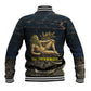 Geb Baseball Jacket Ancient Egyptian Cracked Earth and Wheat Illustration Egyptian Earth God - African Pride