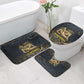 Geb Bathroom Set Ancient Egyptian Cracked Earth and Wheat Illustration Egyptian Earth God - African Pride