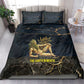 Geb Bedding Set Ancient Egyptian Cracked Earth and Wheat Illustration Egyptian Earth God - African Pride