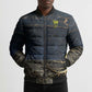 Geb Bomber Puffer Jacket Ancient Egyptian Cracked Earth and Wheat Illustration Egyptian Earth God - African Pride