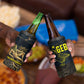 Geb 4 in 1 Can Cooler Tumbler Ancient Egyptian Cracked Earth and Wheat Illustration Egyptian Earth God - African Pride