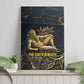 Geb Canvas Wall Art Ancient Egyptian Cracked Earth and Wheat Illustration Egyptian Earth God - African Pride