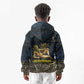 Geb Kid Hoodie Ancient Egyptian Cracked Earth and Wheat Illustration Egyptian Earth God - African Pride