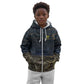 Geb Kid Hoodie Ancient Egyptian Cracked Earth and Wheat Illustration Egyptian Earth God - African Pride