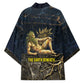 Geb Kimono Ancient Egyptian Cracked Earth and Wheat Illustration Egyptian Earth God - African Pride