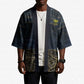Geb Kimono Ancient Egyptian Cracked Earth and Wheat Illustration Egyptian Earth God - African Pride