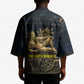 Geb Kimono Ancient Egyptian Cracked Earth and Wheat Illustration Egyptian Earth God - African Pride
