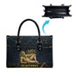 Geb Leather Bag Ancient Egyptian Cracked Earth and Wheat Illustration Egyptian Earth God - African Pride