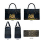 Geb Leather Bag Ancient Egyptian Cracked Earth and Wheat Illustration Egyptian Earth God - African Pride