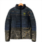 Geb Padded Jacket Ancient Egyptian Cracked Earth and Wheat Illustration Egyptian Earth God - African Pride