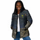 Geb Padded Jacket Ancient Egyptian Cracked Earth and Wheat Illustration Egyptian Earth God - African Pride
