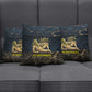 Geb Pillow Cover Ancient Egyptian Cracked Earth and Wheat Illustration Egyptian Earth God - African Pride