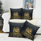 Geb Pillow Cover Ancient Egyptian Cracked Earth and Wheat Illustration Egyptian Earth God - African Pride
