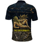 Geb Polo Shirt Ancient Egyptian Cracked Earth and Wheat Illustration Egyptian Earth God - African Pride