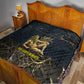 Geb Quilt Ancient Egyptian Cracked Earth and Wheat Illustration Egyptian Earth God - African Pride