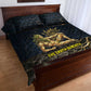 Geb Quilt Bed Set Ancient Egyptian Cracked Earth and Wheat Illustration Egyptian Earth God - African Pride