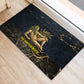 Geb Rubber Doormat Ancient Egyptian Cracked Earth and Wheat Illustration Egyptian Earth God - African Pride