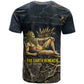 Geb T shirt Ancient Egyptian Cracked Earth and Wheat Illustration Egyptian Earth God - African Pride
