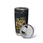 Geb Tumbler Cup Ancient Egyptian Cracked Earth and Wheat Illustration Egyptian Earth God - African Pride