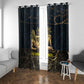Geb Window Curtain Ancient Egyptian Cracked Earth and Wheat Illustration Egyptian Earth God - African Pride